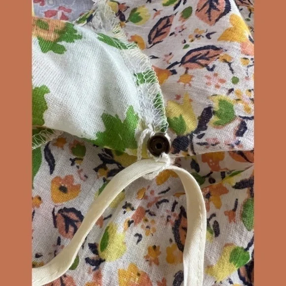 FREE PEOPLE Wildflower Airy Cotton Patchwork Oversized Minidress w/Slip NWT - Picture 14 of 16